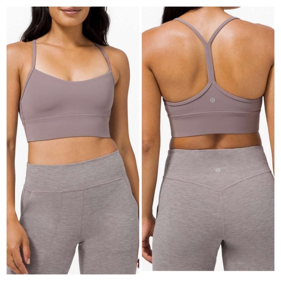 lululemon athletica Other - Lululemon Flow Y Bra Long Line Nulu Light Support, B/C CupLunar Rock size 2